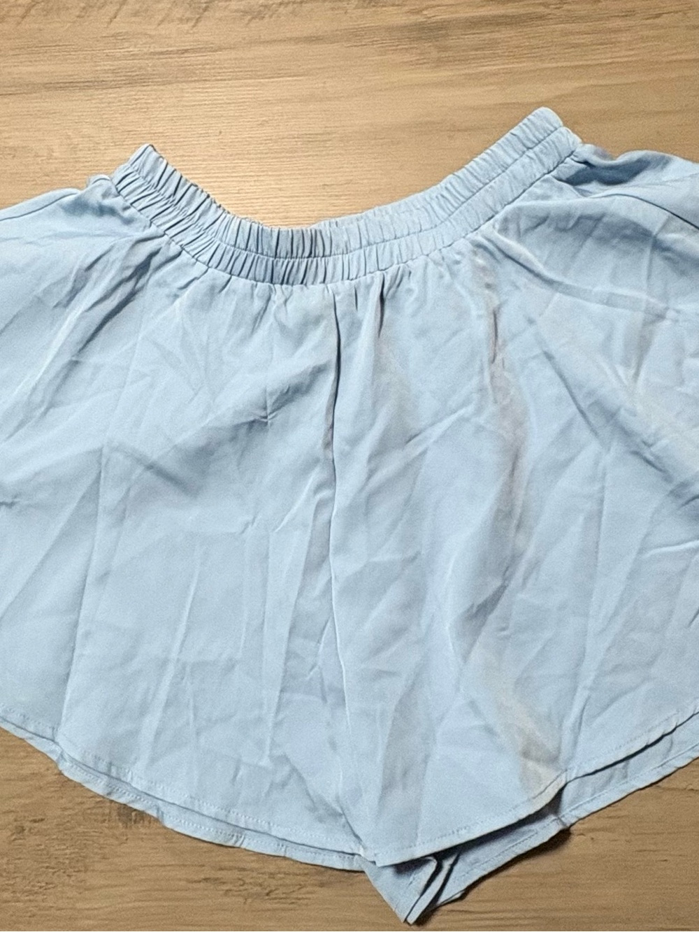 PrettyLittleThing Light Blue Elastic-Waist Athletic Shorts size 12